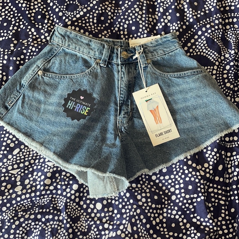 Gemma Rae Hi-Rise Flare Shorts